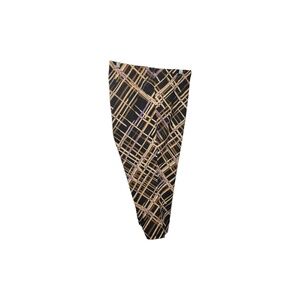 Roaman's Capri Legging Women 3X Black Multicolor Basketweave